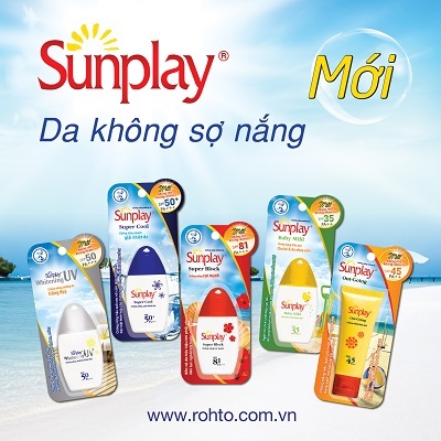 Sunplay mới, chống nắng vượt trội - 1 Dòng sản phẩm chống nắng Sunplay có 5 thành viên:
