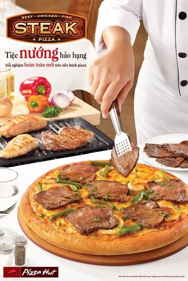 “STEAK PIZZA - Tiệc NƯỚNG hảo hạng” - 1 Steak Pizza với 3