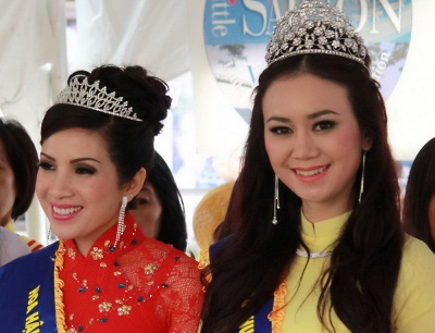 Mỹ Vân và Xuân Thanh, Hoa hậu và Á hậu 2 cuộc thi Hoa Hậu Phu Nhân người Việt tại Canada 2013.