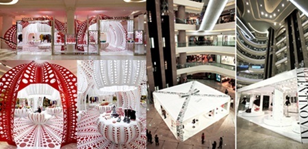 NTK Phương My gây bất ngờ với cửa hàng thời trang pop-up - 2 Cửa hàng pop-up của thương hiệu Louis Vuitton tại London, Anh và Valentino tại Hong Kong