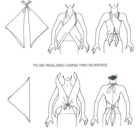 Biến tấu phong cách với khăn choàng mùa hè