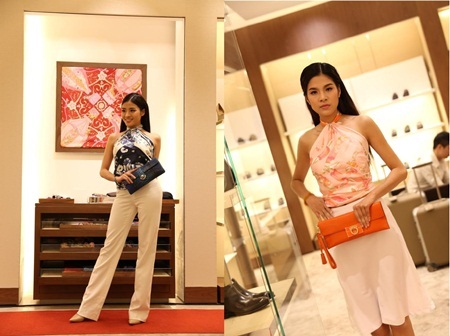 Với một chiếc khăn lớn, bạn cũng có thể sáng tạo nên những bộ trang phục sang trọng và quyến rũ.