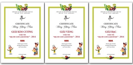 “Mẹ ơi! Con làm được” năm 2014: Nêm yêu thương trong bữa ăn gia đình - 4 Nhiều giải thưởng hấp dẫn