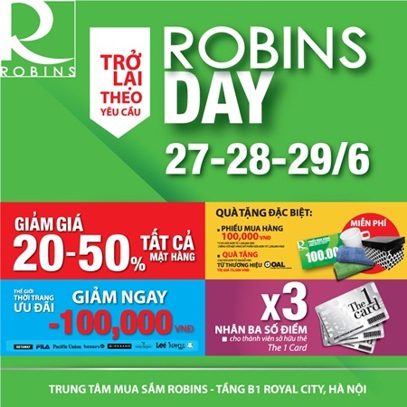 1) Giảm giá 20% đến 50%