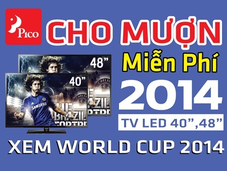 Cho mượn miễn phí 2014 TV xem World Cup