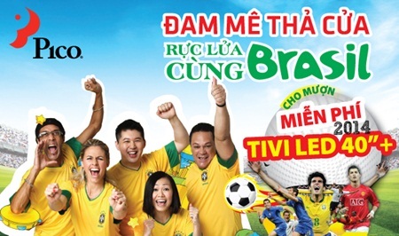 Cho mượn miễn phí 2014 TV xem World Cup