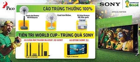 Tiên tri World Cup, trúng quà Sony