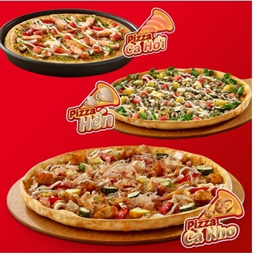 Ăn pizza nhận ngay 3 vé khứ hồi tới Brazil - 2 Bộ ba pizza hải sản thuần Việt hấp dẫn không kém bóng đá mùa hè này