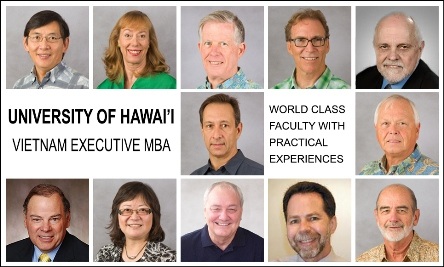 Các giáo sư dạy trong chương trình Executive MBA của ĐH Hawaii.