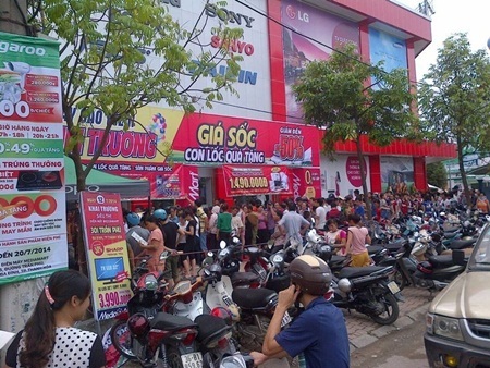 Tại thành phố Thanh Hóa, khách hàng tập trung đông tại các