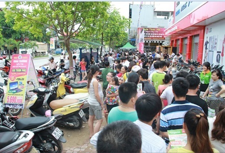 Tại thành phố Thanh Hóa, khách hàng tập trung đông tại các