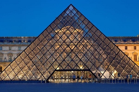 Bảo tàng Louvre ở thành phố Pari, Pháp