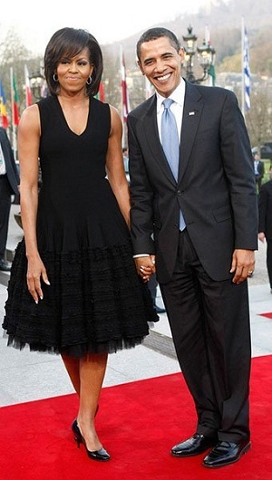 Tổng thống Obama và phu nhân Michelle Obama tại hội nghị thượng đỉnh NATO, 2009