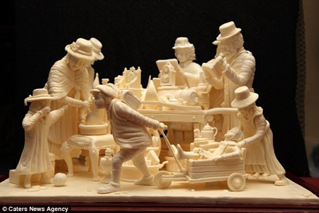 Mỗi tác phẩm như thế này được thực hiện trong vài tháng