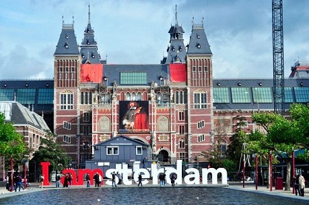 Viện bảo tàng Rijksmuseum ở thành phố Amsterdam, Hà Lan