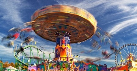 Vòng đu quay Carnival ở Amsterdam.