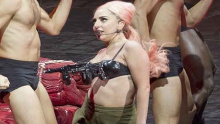 Photos of Lady Gaga at the concert