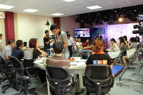 Quang cảnh buổi ghi hình