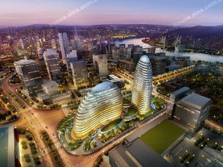 Trung Quốc bị tố là quốc gia "ăn cắp" kiến trúc giỏi nhất thế giới - 2 Thiết kế của công trình Wangjing Soho tại Bắc Kinh