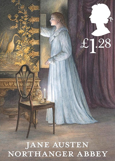 Ra mắt bộ tem tôn vinh nữ tác giả "Kiêu hãnh và định kiến" - 5 “Tu viện Northanger” (Northanger Abbey)