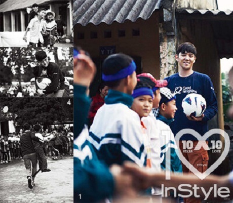 Hình ảnh nam ca sỹ Hàn làm tình nguyện ở... Tuyên Quang - 5 Pi Uy