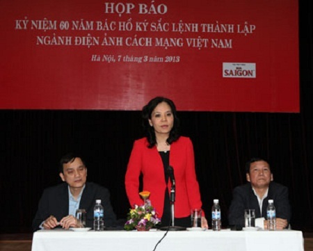 Họp báo Kỷ niệm 60 năm Bác Hồ ký sắc lệnh thành lập ngành Điện ảnh Cách mạng Việt Nam.