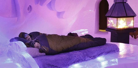 Khách sạn băng ở Jukkasjarvi, Thụy Điển