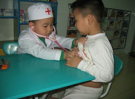 Ở khu vực mô phỏng