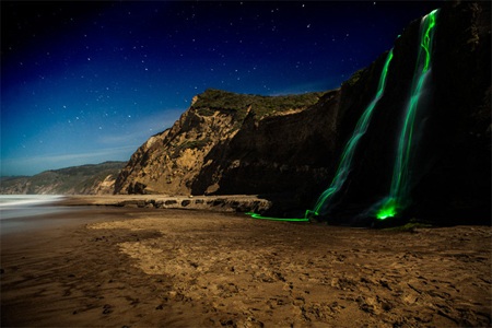 Thác nước phát quang tại California - 2 Phan Hạnh
