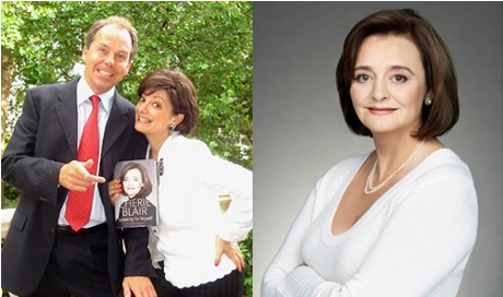 Giống người nổi tiếng cũng "hái" ra tiền! - 5 Caroline Bernstein hoá trang thành phu nhân cựu Thủ tướng Anh và bà Cherie Blair nguy