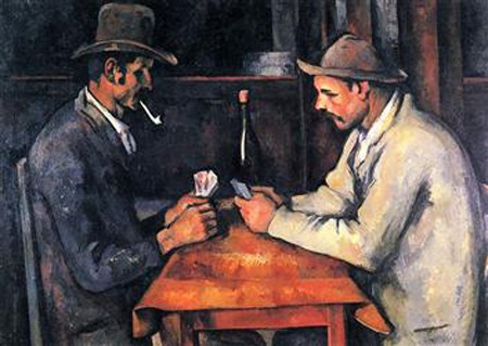 Bức tranh “The Card Players” được hoàn thành vào năm 1892-1893 của họa sĩ người Pháp Paul Cézanne