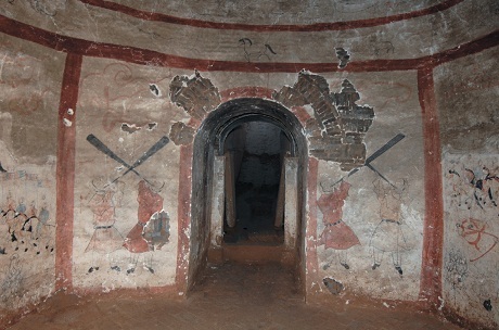 Phục chế hầm mộ 1500 tuổi ở Trung Quốc - 1 Lỗi dẫn vào hầm mộ