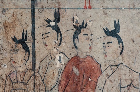 Phục chế hầm mộ 1500 tuổi ở Trung Quốc - 10 Những người hầu gái đi theo phục vụ