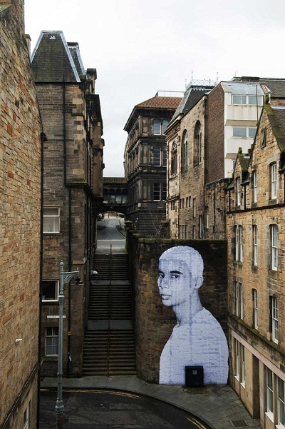 Bức chân dung trên phố Guthrie.