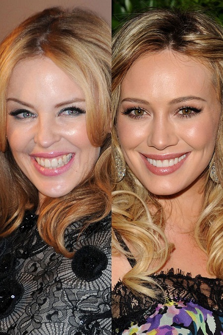 Đứng trước những vẻ đẹp giống nhau - 12 Nữ ca sĩ Kylie Minogue và nữ diễn viên Hilary Duff giống nhau đến mức khó tin.