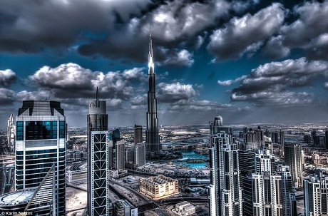 Hình ảnh thế giới nhìn từ buồng lái máy bay - 6 Những tòa nhà chọc trời nằm ngang tầm bay.