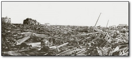 Những thành phố từng bị phá hủy khủng khiếp nhất - 6 Thành phố Galveston sau thảm họa