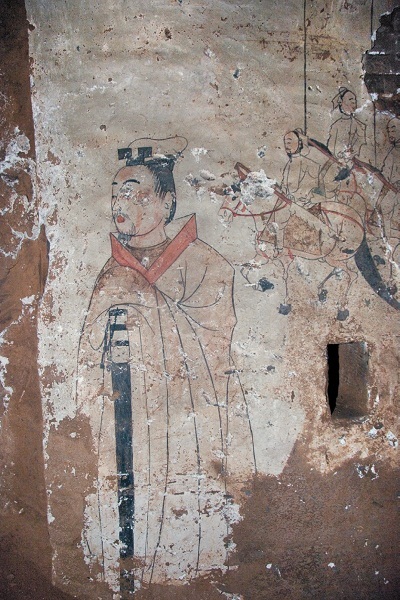 Phục chế hầm mộ 1500 tuổi ở Trung Quốc - 11 Bộ binh đi theo hầu