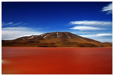 Những hồ nước kỳ lạ nhất thế giới - 12 Hồ Laguna Colorada nổi tiếng với màu nước đỏ đặc trưng