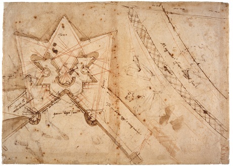 Danh họa Michelangelo từng sống chung với người chết - 7 Bản thiết kế công sự do chính tay Michelangelo thực hiện cho phe cộng hòa.