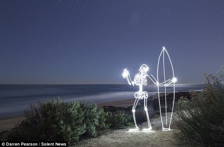 Những bức ảnh được thực hiện bằng kỹ thuật phơi sáng chậm.