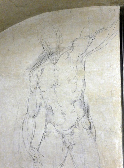 Danh họa Michelangelo từng sống chung với người chết - 3 Một bức chân dung của Michelangelo được thực hiện bởi Jacopo del Conte vào năm 1540.