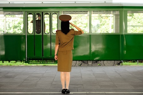 Hai bức tượng đồng tưởng niệm hai vị cố Chủ tịch Kim Nhật Thành và Kim Chính Nhật.