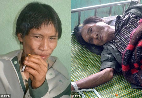 Báo Anh viết về vụ giải cứu “người rừng” ở Việt Nam - 2 Anh Hồ Văng Lang, 41 tuổi đã sống trong rừng từ khi mới lên 2.
