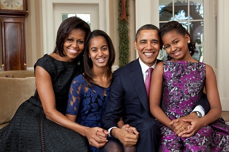 Tổng thống Mỹ- Obama khóc khi xem phim “Quản gia Nhà Trắng” - 2 Gia đình ông Barack Obama tại Nhà Trắng