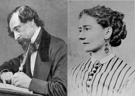 Những scandal tình ái tai tiếng nhất trong lịch sử văn học - 2 Chân dung nhà văn Charles Dickens và
người tình trẻ tuổi Nelly Ternan.