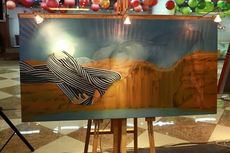 Tác phẩm “Cỏ gai” của họa sĩ Nguyễn Văn Hè