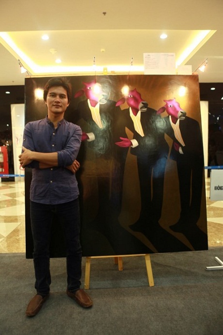 Tác phẩm “Tình” của họa sĩ Nguyễn Thế Dung