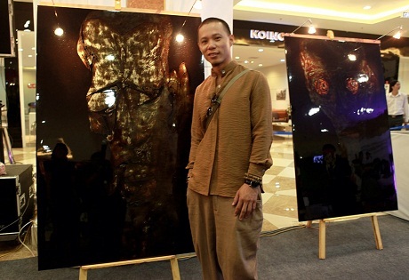 Tác phẩm “Chân dung” của họa sĩ Trương Tiến Trà