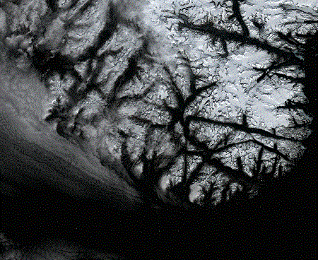 Dãy Virunga ở Rwanda, một dãy núi lửa vẫn còn đang hoạt động ở Đông Phi.